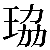 漢字の珕