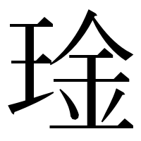 漢字の琻