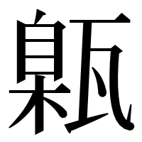 漢字の甈