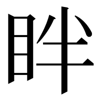漢字の眫