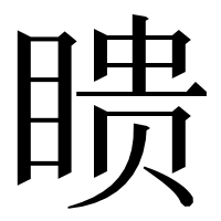 漢字の瞆