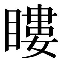 漢字の瞜