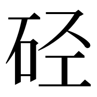 漢字の硁