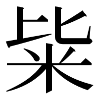 漢字の粊