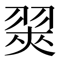 漢字の翜