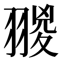 漢字の翪