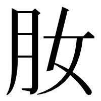 漢字の肗
