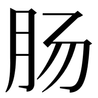 漢字の肠