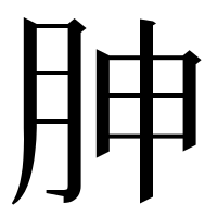 漢字の胂