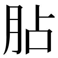漢字の胋
