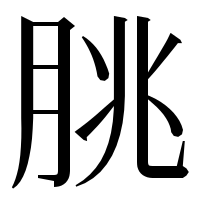 漢字の脁