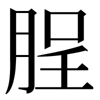 漢字の脭