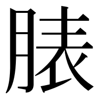漢字の脿