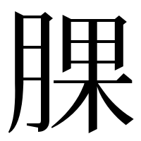 漢字の腂