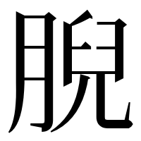 漢字の腉