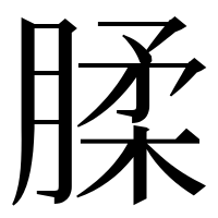 漢字の腬