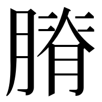 漢字の膌