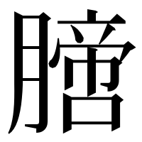 漢字の膪