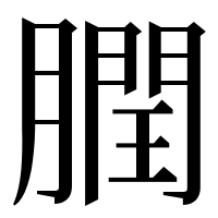 漢字の膶