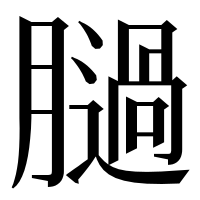漢字の膼