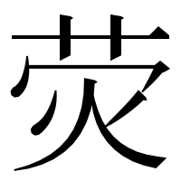 漢字の荧