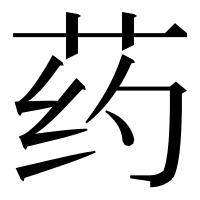 漢字の药