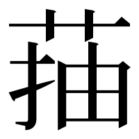 漢字の菗