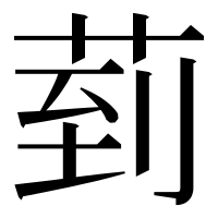 漢字の菿