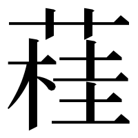 漢字の蓕