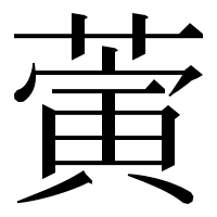 漢字の蔩
