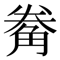 漢字の觠