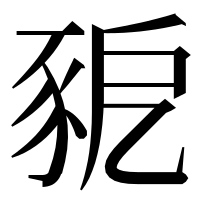 漢字の豟