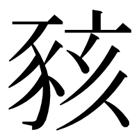 漢字の豥