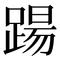 漢字の踼