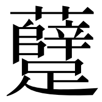 漢字の躠