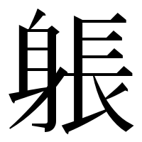 漢字の躼
