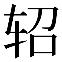 漢字の轺