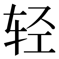 漢字の轻