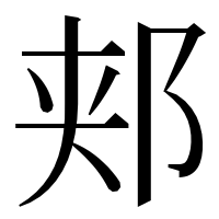 漢字の郏