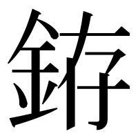 漢字の銌