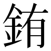 漢字の銪