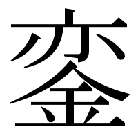 漢字の銮