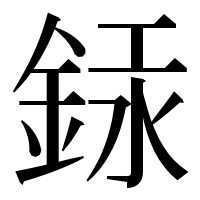 漢字の銾