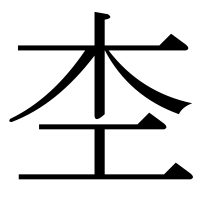 漢字の杢