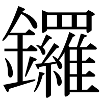漢字の鑼