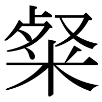 漢字の粲