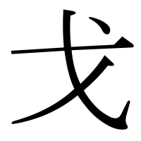 漢字の戈