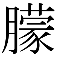 漢字の朦