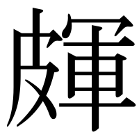 漢字の皹