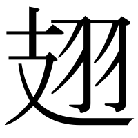 漢字の翅